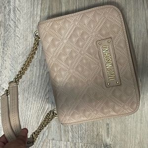 Tan Love Moschino Handbag